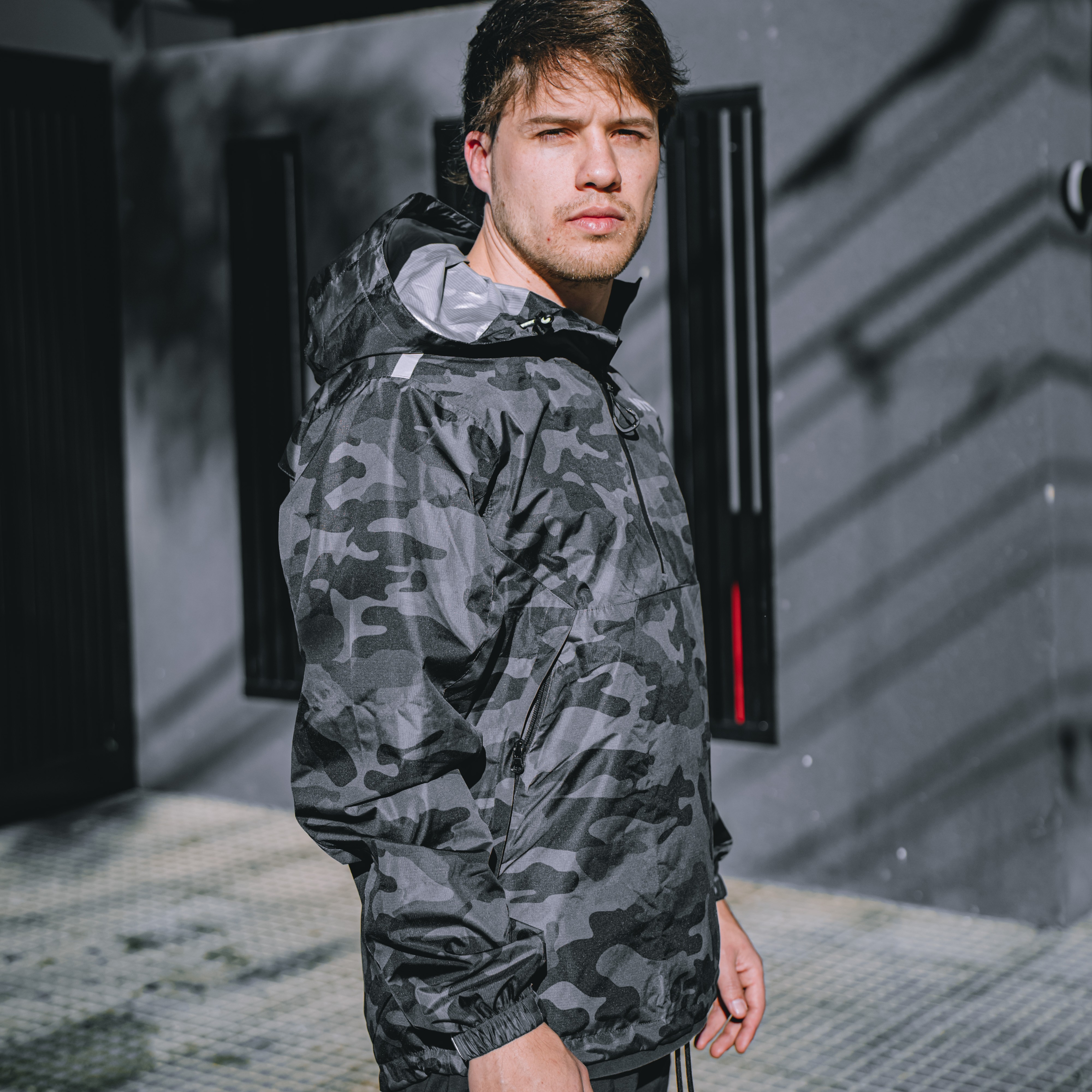 Campera NTO Storm Camo Hombre Gris